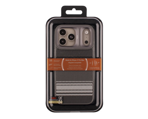 Чохол Kajsa Resort Collection Gradient Stripe with MagSafe для iPhone 17 Pro Max Grey B-Ring ma95866_249663 2020000507406