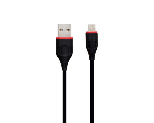 Кабель USB Borofone BX17 Lightning М'ята упаковка Чорний ma102936_269257
