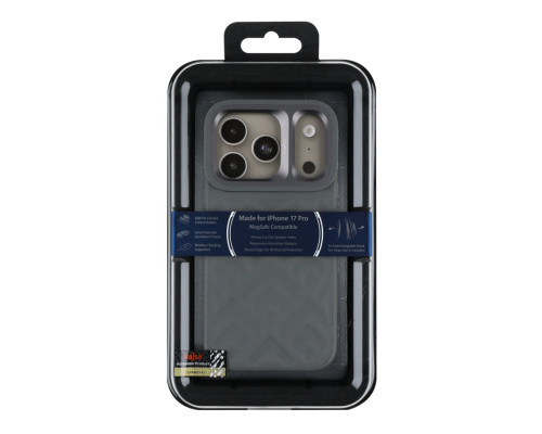 Чохол Kajsa Briquette Collection Rhombus with MagSafe для iPhone 17 Pro Grey B-Ring ma39045_3869658 2020000509370