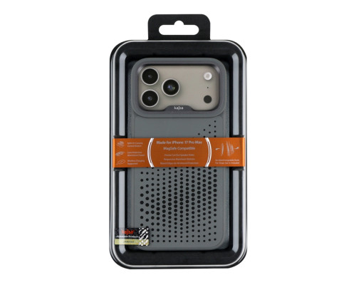Чохол Kajsa Splendid Collection Circle with MagSafe для iPhone 17 Pro Max Grey O-Ring ma129241_333637 2020000508977