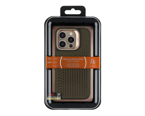 Чохол Kajsa Splendid Collection Circle with MagSafe для iPhone 16 Pro Olive ma129246_333660 2020000509134