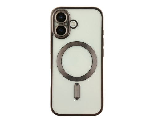 Чохол TPU Metallic Chrome Full Camera with Magsafe для iPhone 17 Chrome Black ma38675_3867885