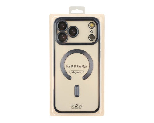 Чохол TPU Metallic Chrome Full Camera with Magsafe для iPhone 17 Pro Max Chrome Dark Blue ma38678_3867911