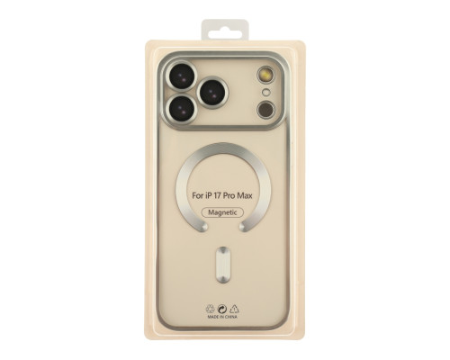 Чохол TPU Metallic Chrome Full Camera with Magsafe для iPhone 17 Pro Max Chrome Silver ma38678_3867915