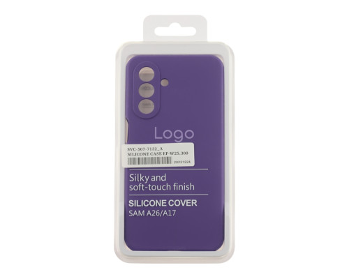 Чохол Liquid Silicone (AA) Full Camera для Samsung Galaxy A17 (A175)/A17 5G (A176) 39.Elegant Purple ma38188_3667804 2020000509721