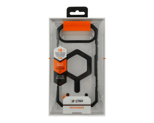 Чохол TPU+PC ArmorHex Magnetic Case для iPhone 17 Air Transparent Black ma38105_3667575 2020000496434