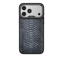Чохол Kajsa Glamorous Collection Snake Pattern with MagSafe для iPhone 17 Pro Max Black O-Ring ma240160_634073 4894505233089