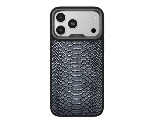 Чохол Kajsa Glamorous Collection Snake Pattern with MagSafe для iPhone 17 Pro Max Black O-Ring ma240160_634073 4894505233089