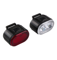 Велоліхтар 078 2LED IPX4 Waterproof 6 Modes Чорний ma36325_2359