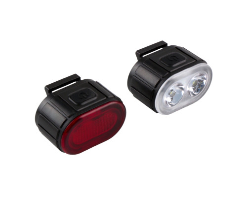 Велоліхтар 078 2LED IPX4 Waterproof 6 Modes Чорний ma36325_2359