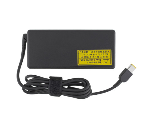 Блок живлення для ноутбука LENOVO 20V, 6A, 120W, USB+pin (Square 5 Pin DC Plug), black (без кабеля!) NBB-112144