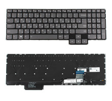 Клавіатура для ноутбука LENOVO (S7-15 series), rus, black, підсвічування клавіш, без фрейму NBB-114484