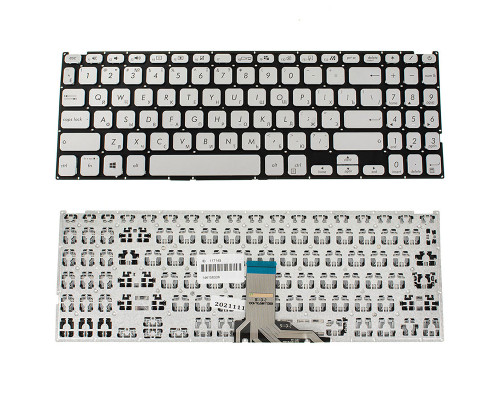 Клавіатура для ноутбука ASUS (X509 series) rus, silver, без кадру NBB-117148