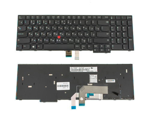 Клавіатура для ноутбука LENOVO (ThinkPad: E570, E575) rus, black (оригінал) NBB-123257