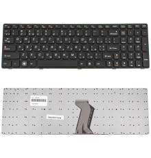 Клавіатура для ноутбука LENOVO (G580, G585, N580, N585, Z580, Z585) ukr, black, black frame NBB-128137