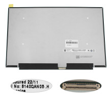 Матриця 14.0" B140QAN05.H (2240*1400, 40pin(eDP, IPS), LED, SLIM (без планок та вушок), матова, роз'єм праворуч внизу) для ноутбука NBB-128597