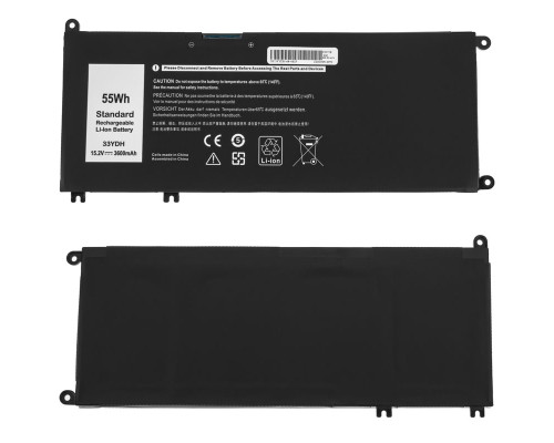 Батарея для ноутбука DELL 33YDH (Inspiron 17 7778, 7779) 15.2V 3600mAh 55Wh Black NBB-128666