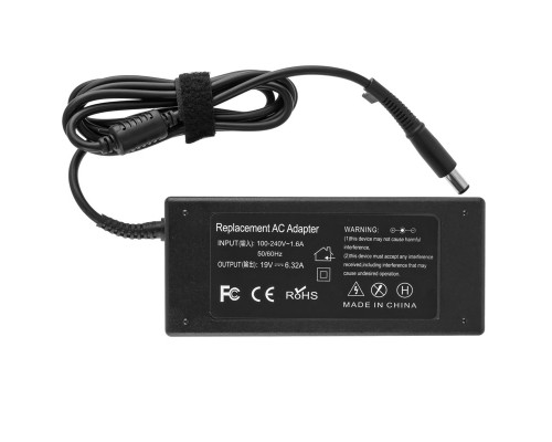 Блок живлення для ноутбука HP 19V, 6.32A, 120W, 7.4*5.0-PIN, (Replacement AC Adapter) black (без кабелю!) NBB-131176