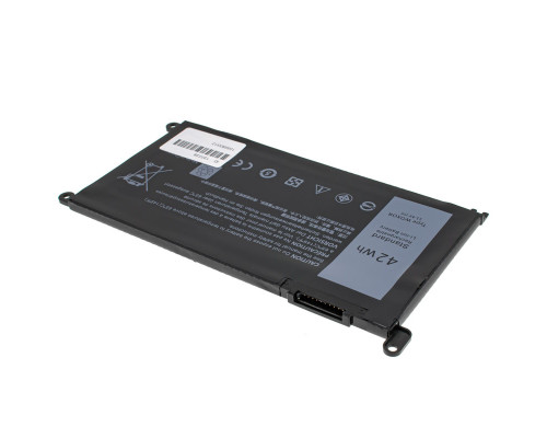 Батарея для ноутбука DELL WDX0R (Inspiron: 15 5568, 13 5368, 13 5378) 11.4V 3680mAh 42Wh Black NBB-132239