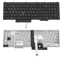 Клавіатура для ноутбука LENOVO (ThinkPad: P50, P70) rus, black NBB-132392