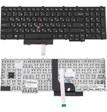 Клавіатура для ноутбука LENOVO (ThinkPad: P50, P70) rus, black, без фрейму