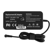 Блок живлення для ноутбука ASUS 20V, 12A, 240W, 6.0*3.7мм-PIN, (Replacement AC Adapter) black (без кабелю!) NBB-133898