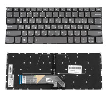 Клавіатура для ноутбука LENOVO (Yoga 730-13IKB, 730-15IKB), rus, onyx black, без фрейму, підсвічування клавіш NBB-135016