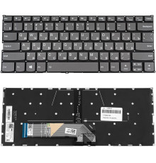 Клавіатура для ноутбука LENOVO (Yoga 730-13IKB, 730-15IKB), rus, onyx black, без фрейму, підсвічування клавіш NBB-135016