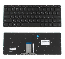 Клавіатура для ноутбука LENOVO (IdeaPad Flex 4-1470, 4-1480), рос, чорна, без фрейма, подсветка клавиш NBB-135061
