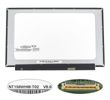 Матриця 15.6" NT156WHM-T02 touch (1366 * 768, 40pin (eDP), LED, SLIM (без планок і вушок), матова, роз'єм справа внизу) для ноутбука NBB-139165