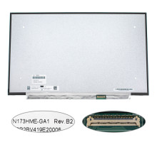 Матриця 17.3" N173HME-GA1 (1920*1920, 40pin(eDP, IPS, 165Hz), LED, SLIM(без планок та вушок), матова, роз'єм справа внизу) для ноутбука NBB-139836