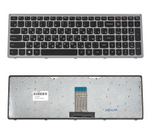 Клавіатура для ноутбука LENOVO (IdeaPad: U510, Z710) rus, black, silver frame (ОРИГИНАЛ) NBB-140087