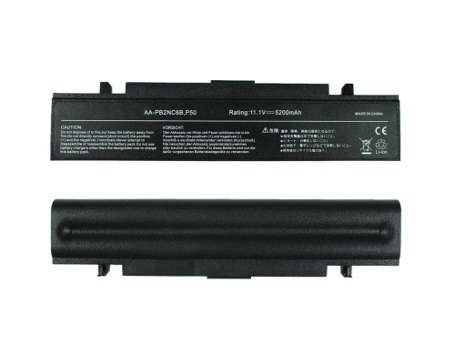 Батарея для ноутбука Samsung AA-PB4NC6B (P50, P60, R39, R40, R45, R60, R65, R70, Q210, R460, R510) 11.1V 5200mAh Black NBB-26724