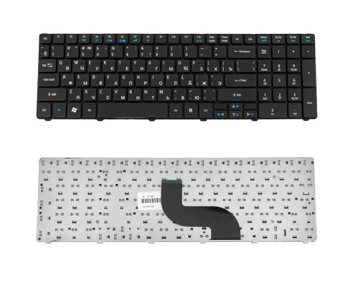Клавіатура для ноутбука ACER (AS: 5236, 5336, 5410, 5538, 5553, EM: E440, E640, E730, G640) rus, black