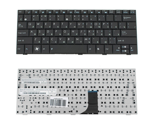 Клавіатура для ноутбука ASUS Eee PC (1001, 1005, 1008), rus, black