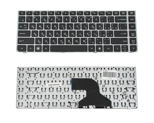 Клавіатура для ноутбука HP (ProBook: 4330s, 4331s, 4430s, 4431s, 4435s, 4436s) rus, black, silver frame NBB-33427