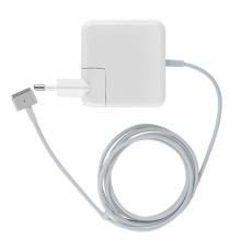 Блок живлення для ноутбука APPLE MagSafe2 14.85V, 3.05A, 45W, White, квадратний, з євро-адаптером (A1436),Т-подібний роз'єм MagSafe2 NBB-41107