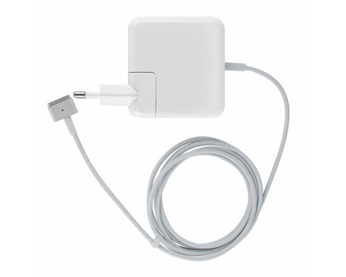 Блок живлення для ноутбука APPLE MagSafe2 14.85V, 3.05A, 45W, White, квадратний, з євро-адаптером (A1436),Т-подібний роз'єм MagSafe2 NBB-41107