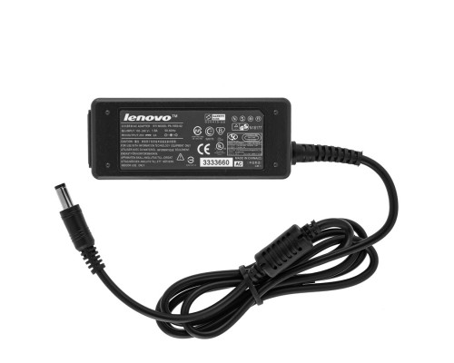 Блок живлення для ноутбука LENOVO 20V, 2A, 40W, 5.5*2.5мм, 3 hole, прямий роз'єм, black (без кабеля!) NBB-64031