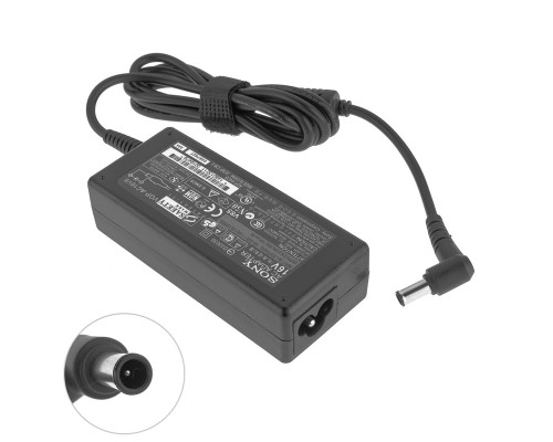 Блок живлення для ноутбука SONY 16V, 4A, 65W, 6.5*4.4-PIN, прямий роз'єм, black (без кабеля) NBB-66422