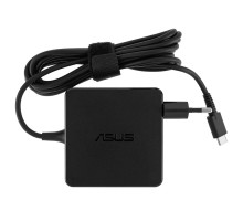 Оригінальний блок живлення для ноутбука ASUS USB-C 65W, Type-C, квадратний, адаптер+перехідник, Black
