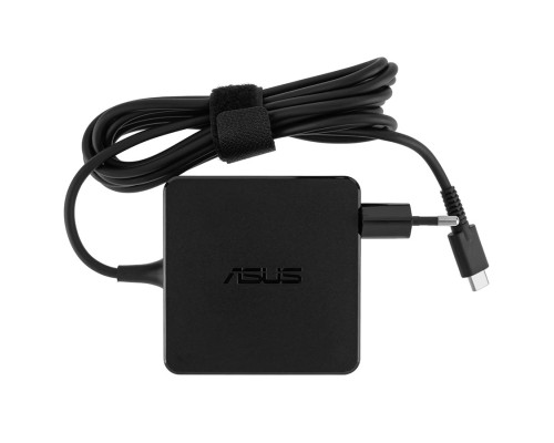 Оригінальний блок живлення для ноутбука ASUS USB-C 65W, Type-C, квадратний, адаптер+перехідник, Black NBB-67670