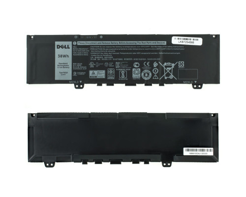 Оригінальна батарея для ноутбука DELL F62G0 (Inspiron 13 5370, 7370, 7386) 11.4V 3166mAh 38Wh Black NBB-75523