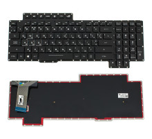 Клавіатура для ноутбука ASUS (G703 series) rus, black, без фрейма, підсвічування клавіш(RGB) оригінал NBB-76227