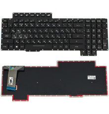 Клавіатура для ноутбука ASUS (G703 series) rus, black, без фрейма, підсвічування клавіш(RGB) оригінал