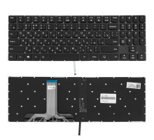 Клавіатура для ноутбука LENOVO (Legion: Y530-15) rus, black, без фрейма, підсвічування клавіш(black bezzel) NBB-76591