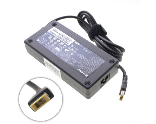 Блок живлення для ноутбука LENOVO 20V, 8.5A, 170W, USB+pin (Square 5 Pin DC Plug), black (без кабеля!) NBB-83568