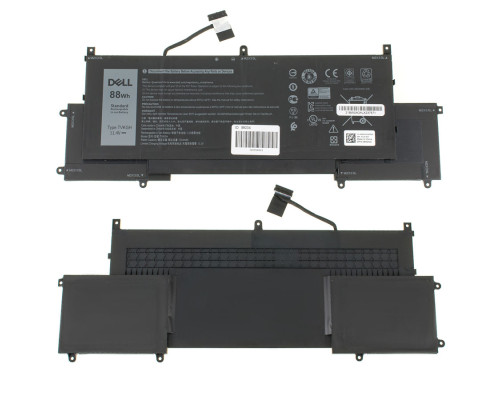 Оригінальна батарея для ноутбука DELL TVKGH (Latitude 15 9510 2-in-1, 9520 2-in-1) 11.4V 73340mAh 88Wh Black