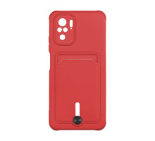 Чохол TPU Colorfull Pocket Card для Xiaomi Redmi Note 10 / Note 10s Колір 14.Red 2020000357674