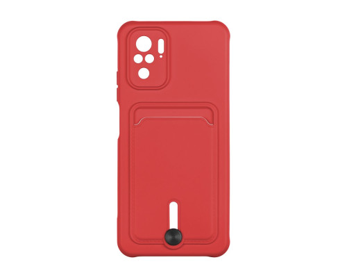 Чохол TPU Colorfull Pocket Card для Xiaomi Redmi Note 10 / Note 10s Колір 14.Red 2020000357674